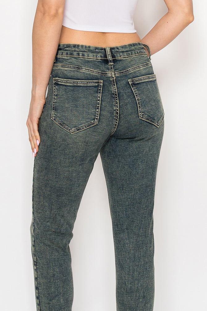 Vintage Wash High-Rise Skinny Jeans for Women